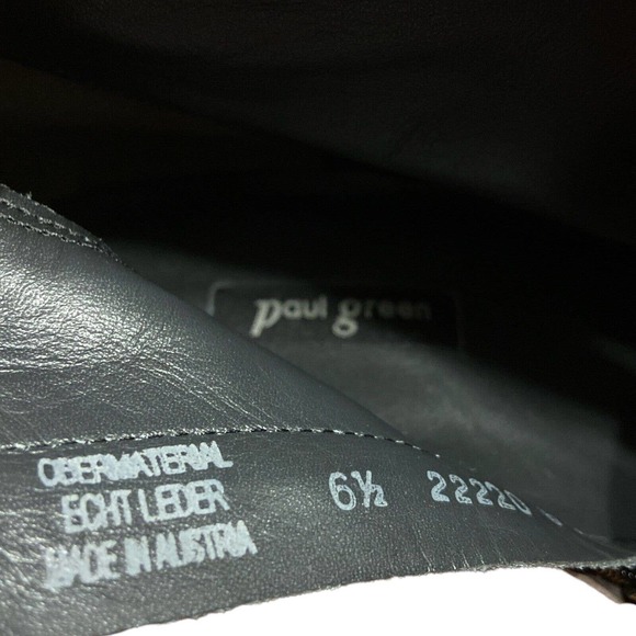 Paul Green Gray Heeled Ankle Boots Suede Side zipper UK Size 6.5 (US 9) - Picture 5 of 6